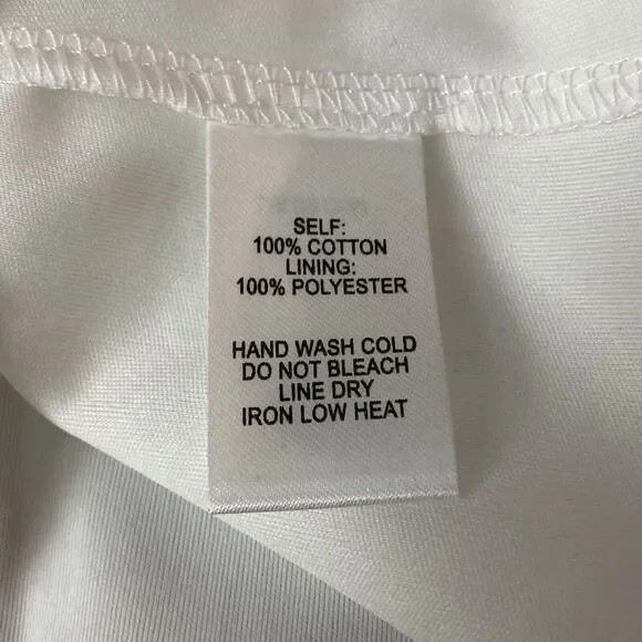 Lulus Dress Women's XL White Sunny Sweetheart Crochet Lace Eyelet Strapless NEW - Picture 9 of 10